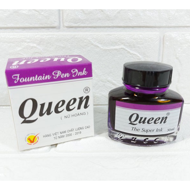 Mực tím Queen 30ml (Mực Viết Máy Queen) Mực tím Queen 30ml (Mực Viết Máy Queen)